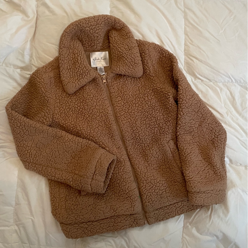 Fuzzy Zip Up Sweater - Picture 5 of 5